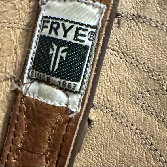 Frye Cowboy Boots Women Size 8.5 Brown Leather Heeled 8.5B - Picture 3 of 8